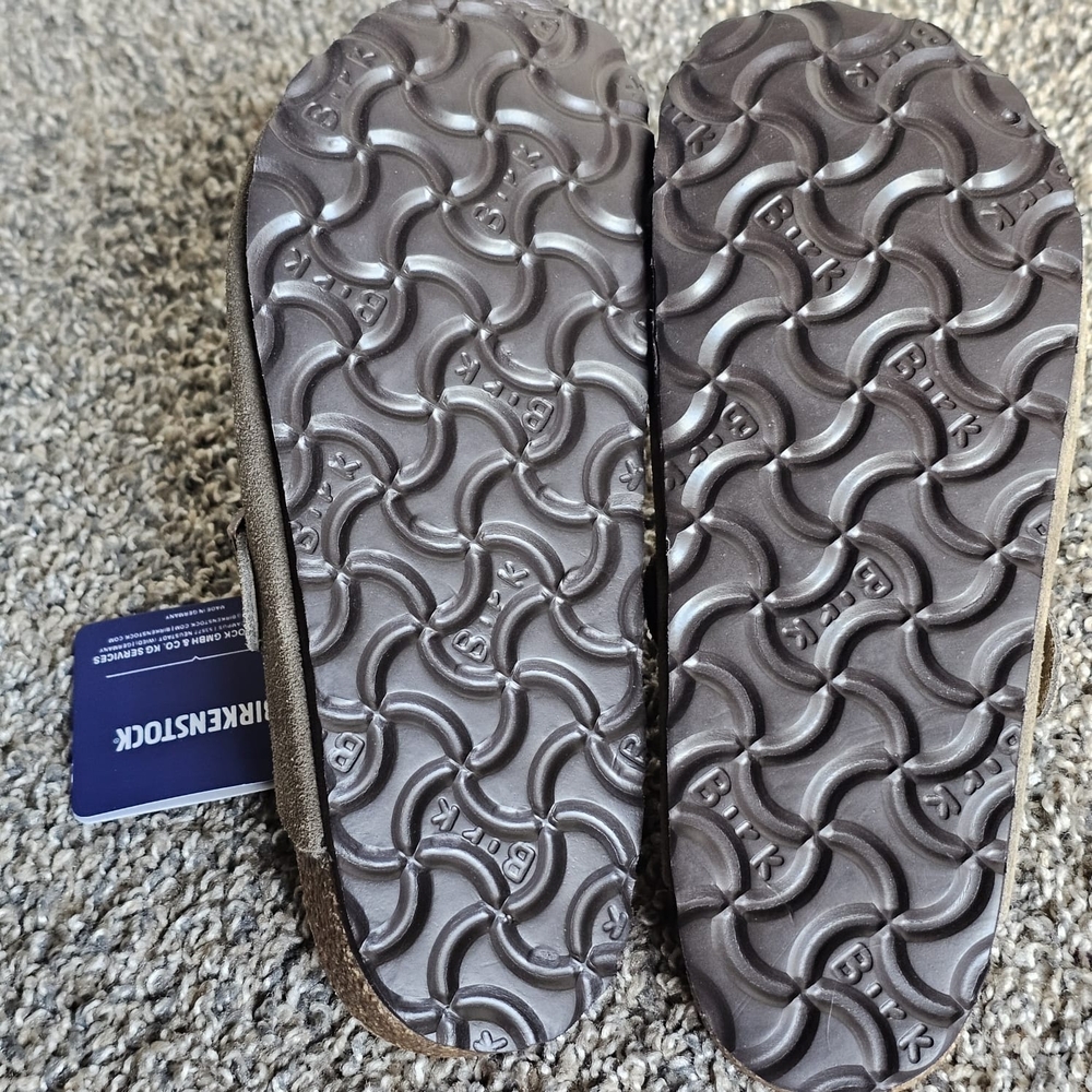 BIRKENSTOCK - Boston Soft Footbed Suede Leather - Taupe - EU 35, 225 L 4-US4.5 - Picture 9 of 11